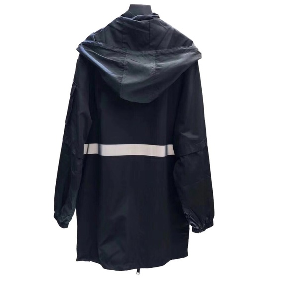 NWT Balenciaga Black Reflective Stripe Padded Lining Parka - Picture 5 of 14